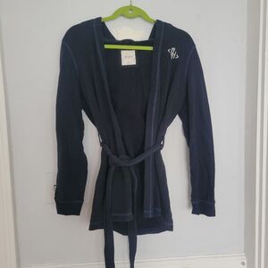 Gilly Hicks Navy Hooded Sleep Robe | M/L